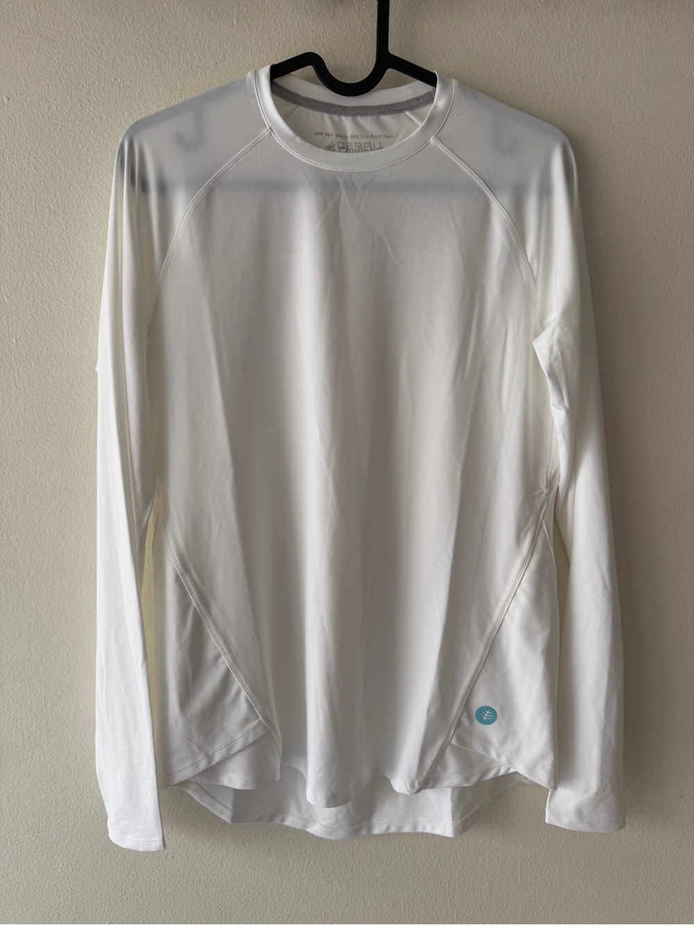 Coolibar White UPF 50+ Long Sleeve Performance Tee